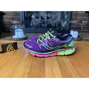 Size 11 W Saucony Triumph ISO Pink Purple Running Shoes S10262-3